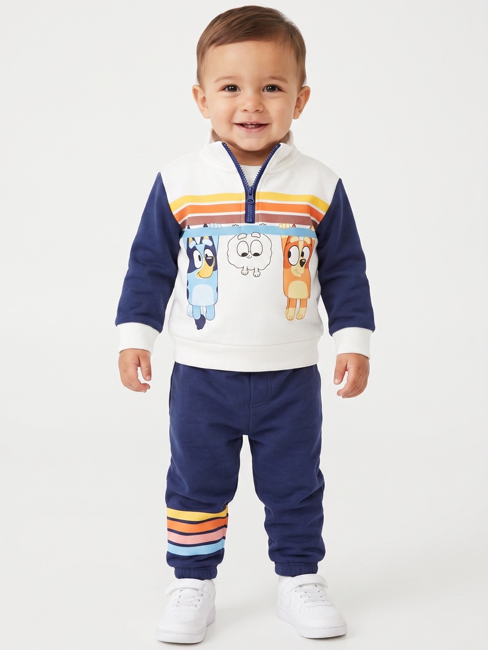 Bluey - NWT - Navy Stripe Kids Jogger Sweatpants